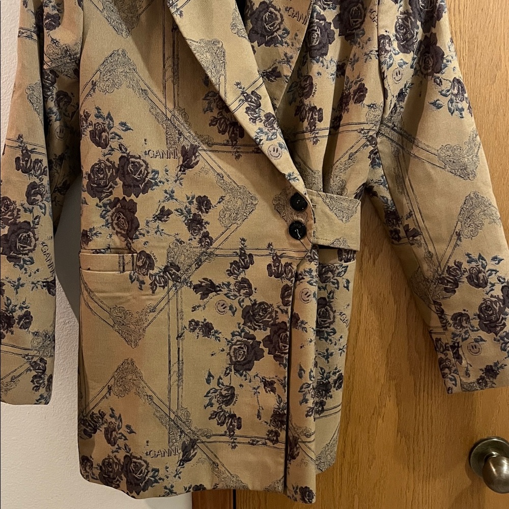 GANNI Jacquard Brocade Blazer - Picture 3 of 9